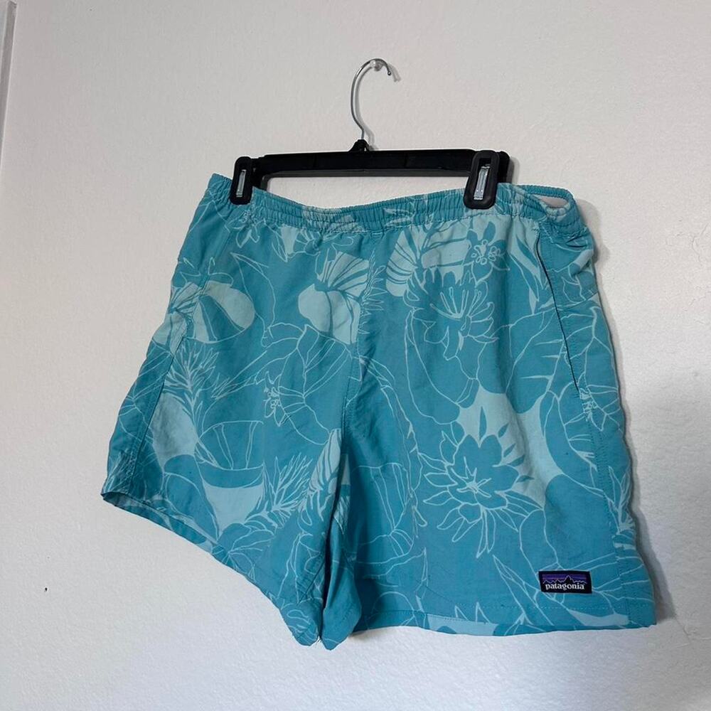 Blue patagonia swim shorts outdooradventures